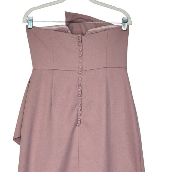 Elliatt Reception Strapless Ruffle Midi Dress in Iris| Size L - Picture 11 of 11